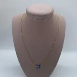 Colar olho grego/ mao de maria 70 cm