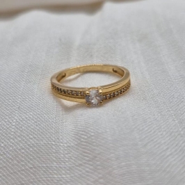 Anel Solitário Brilhante