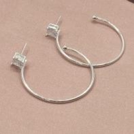 Brinco Argola Aberta Pedra G Pta