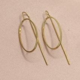 Brinco Argola Dourada c/ Gancho