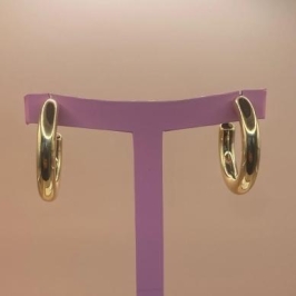 Brinco Argola Fixa Abas Lisas