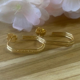 Brinco Argola Hexagonal