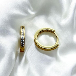 Brinco Argola Zirconias (10mm)