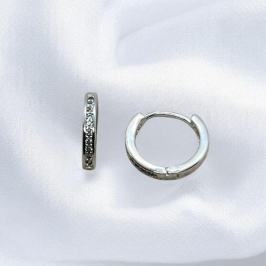 Brinco Argola Zirconias (10mm)