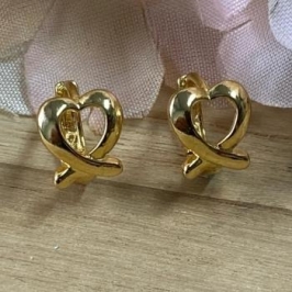 Brinco Argolinha Coração