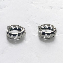 Brinco Argolinha Pequena Vazado Prata