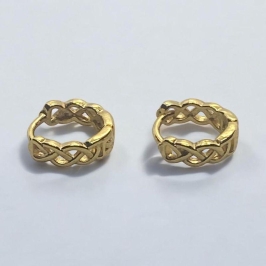 Brinco Argolinha Trançada