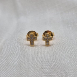 Brinco Cruz Brilhantes