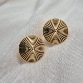 Brinco Fixo Lateral Redondo Pressão