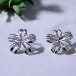 Brinco Flor Prata