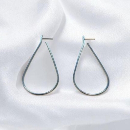 Brinco Gota Arame Aço Inox