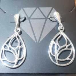 Brinco Gota Prata 925