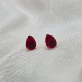 Brinco Gota Vermelha