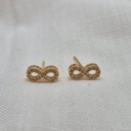 Brinco Infinito Brilhantes Cristal