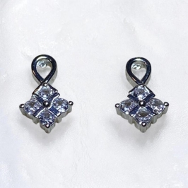 Brinco Losango Brilhantes