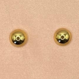 Brinco Meia Perola Dourada Grande