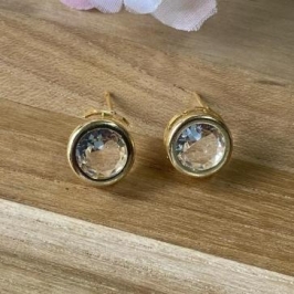 Brinco Pedra Redonda