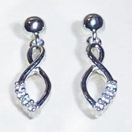 Brinco Pendente Infinito Trabalhado