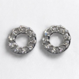 Brinco Redondo Elos c/ Brilhantes