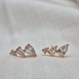 Brinco Três Brilhantes