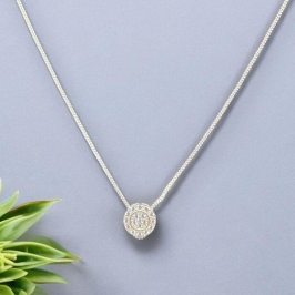 Choker Pingente Cravejado Prata