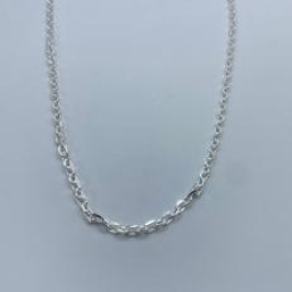 Corrente Cadeado Diamantado Prata