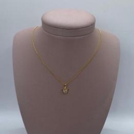 Corrente Pingente Borboleta Cravejado