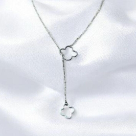 Corrente Tipo Gravata Trevos Aço Inox