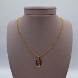 Gargantilha Pingente Chapa Menina