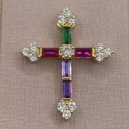 Pingente Crucifixo Color