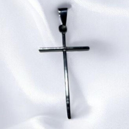 Pingente Crucifixo Fino Aço Inox