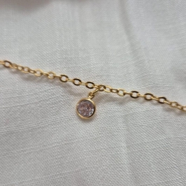 Tornozeleira 01 Pedra Cristal