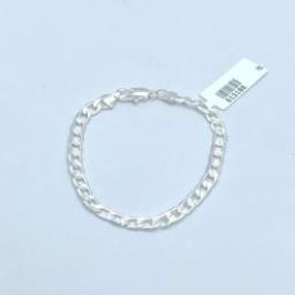 Pulseira Grumet Diamantada Prata