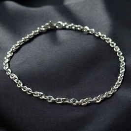 Pulseira Masculina Inox Elo Oval