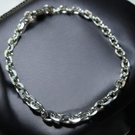 Pulseira Masculina Inox Elo Oval