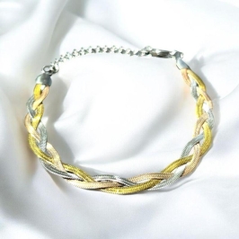 Pulseira Trançada 3 Cores