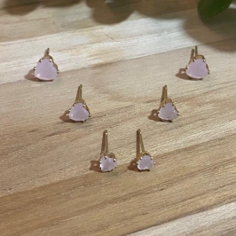 Trio Pedra Cristal Rosa