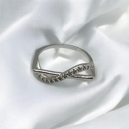 Anel em Laço Brilhantes