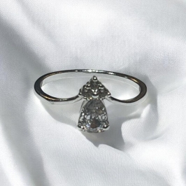 Anel Gota Brilhantes