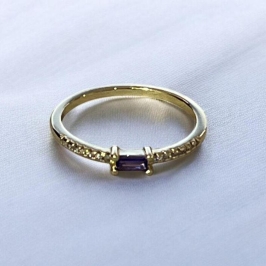Anel Pedra Roxa