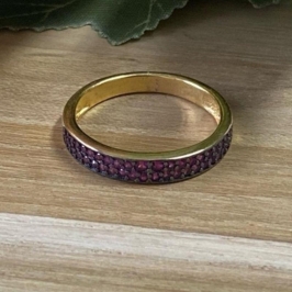 Anel Aparador 2 Filas Rubi