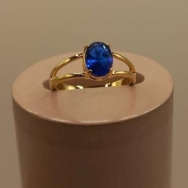 Anel Pedra Color Azul