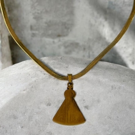 Gargantilha Fita c/ Pingente Nossa Senhora