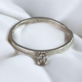 Anel Brilhante Solitário