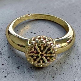 Anel Chuveiro Cravejado Zirconias Negras