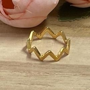 Anel Coroa Dourado