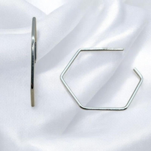 Brinco Argola Hexagonal