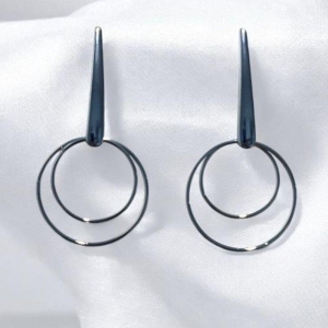Brinco Duas Argolas Aço Inox