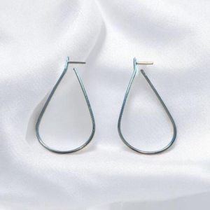 Brinco Gota Arame Aço Inox