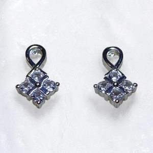 Brinco Losango Brilhantes